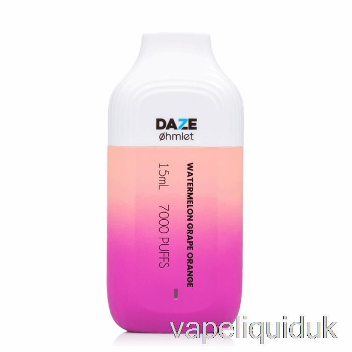 7 Daze OHMLET 7000 0% Zero Nicotine Disposable Watermelon Grape Orange Vape Juice